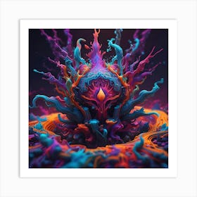 Psychedelic Art 4 Art Print