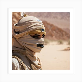 Desert Temptation: Beauty Concealing Secrets Art Print