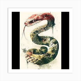 Snake Art Art Print