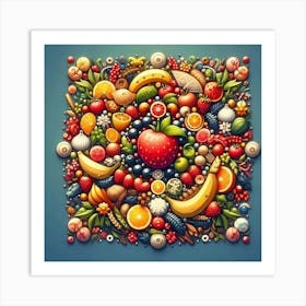 Fruit Arrangement Art Print