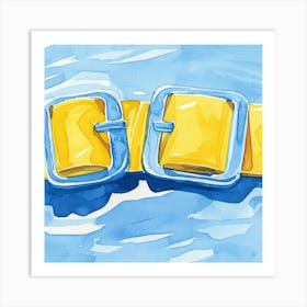 Yellow Belts Art Print