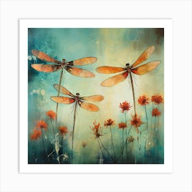 Dragonflies 15 Art Print