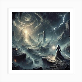 The Shattered Veil Art Print