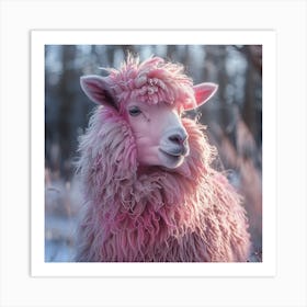 Pink Sheep Art Print