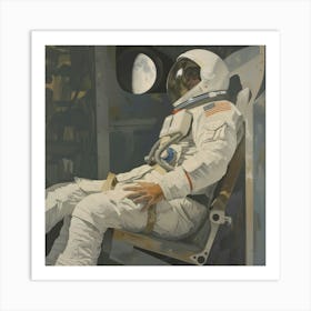 Astronaut In Space 2 Art Print