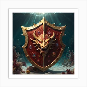 A Golden Shield Art Print