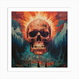 Skull Of Hell Art Print