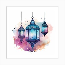 Islamic Lanterns 5 Art Print