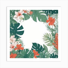 Tropical Background Art Print