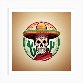 Day Of The Dead Skull 102 Art Print