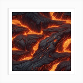 Lava Art Art Print