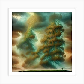 Tower Of Trees Art Print