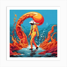 Man In The Yellow Suit Art Print