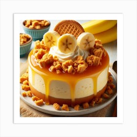 Banana Cheesecake 1 Art Print