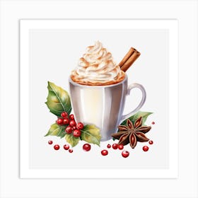 Hot Cocoa With Cinnamon Art Print