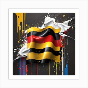 Flag Of Uganda Art Print