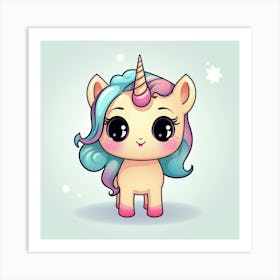 Cute Unicorn 299 Art Print