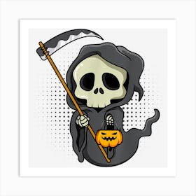 Grim Reaper Death Halloween Art Print