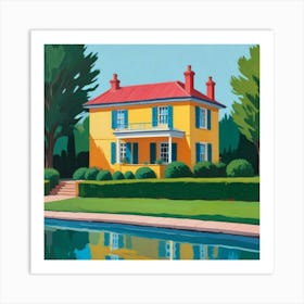 Hockney House Abstract Art Print 1 Art Print