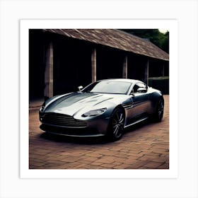 Aston Martin Car Automobile Vehicle Automotive British Brand Logo Iconic Luxury Performan Art Print