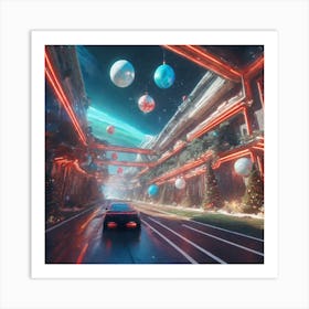 Futuristic City 9 Art Print