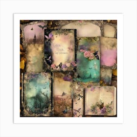 Shabbychicdreamymistpasteljunkjournalsgothi6 Art Print