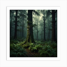 Fern Forest 5 Art Print