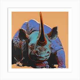 Rhino By Andy Warhol Art Print