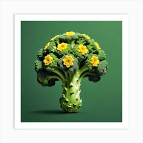 Florets Of Broccoli 32 Art Print
