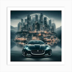 Jaguar F-Type - Wallpaper Stock Art Print