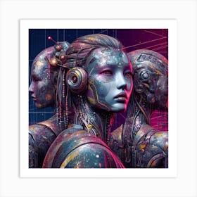 Cyborg Women 1 Art Print