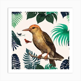 Bird In The Jungle Art Print