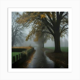 Foggy Morning Art Print