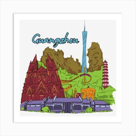 Guangzhou Art Print