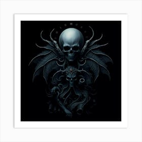 Demon Skull 3 Art Print