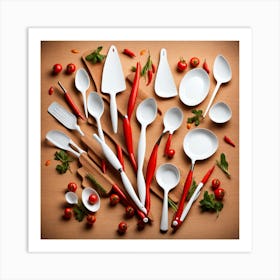 Kitchen Utensils Art Print