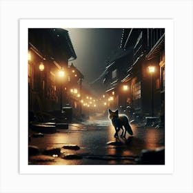 Urban Fox Art Print