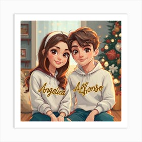 Angela And Alex Art Print