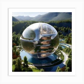 Futuristic House 5 Art Print