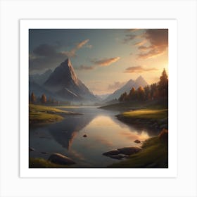 Landscape Painting Art Print