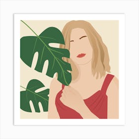 Plant lady Art Print