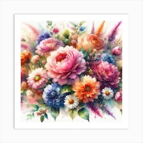 Bouquet Of Flowers 2 Art Print