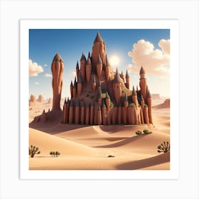 Castle In The Desert Art Print