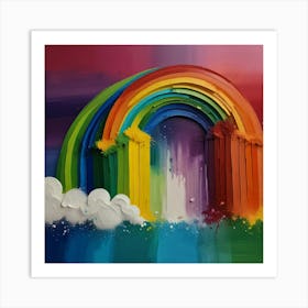 Default Create Unique Design Of Rainbow Art Painting 3 2 Art Print