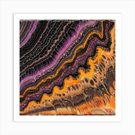 Purple Agate Art Print