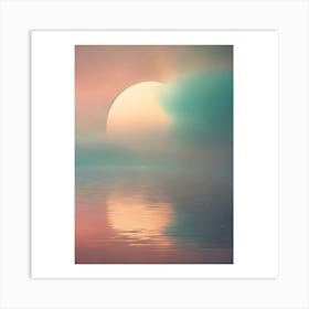 Moon Over Water Art Print