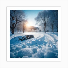 Winter Landscape Art Print