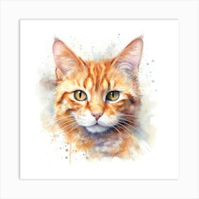 Cheetoh Cat Portrait Art Print