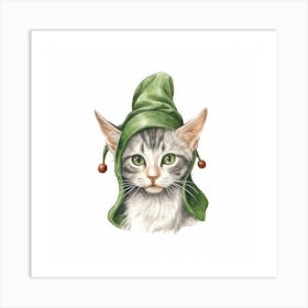 Elf Cat Portrait 1 Art Print