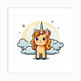 Cute Unicorn 31 Art Print